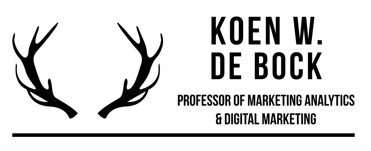 Koen W. De Bock, Ph.D., Professor of Marketing Analytics & Digital Marketing